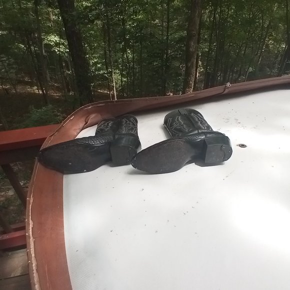 Larry Mahan Crocodile Western boots - Picture 2 of 8